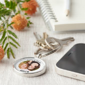 Personalised Custom Photo Besties Best Friend キーホルダー (側面)