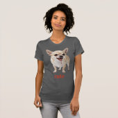 Personalised Cute Chihuahua Aggro Nasty Vicious Tシャツ (正面フル)