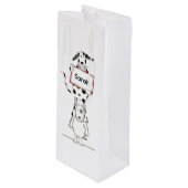 Personalised Cute Dog Acrobat  ワインギフトバッグ (正面アングル)