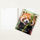Personalised Cute Kawaii style Red Panda  プランナー手帳 (ディスプレー)