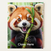 Personalised Cute Kawaii style Red Panda  プランナー手帳 (裏面)