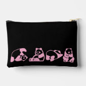Personalised Cute Panda Illustration Zipper Pouch アクセサリーポーチ (裏面)