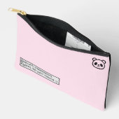 Personalised Cute Panda Illustration Zipper Pouch アクセサリーポーチ (見開き)