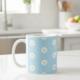 Personalised Daisy Mug, Flower Name Gift, Daisy  コーヒーマグカップ