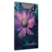Personalised Dark Purple Flowers クリップボード (右)