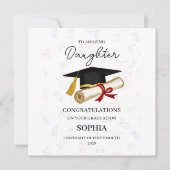 Personalised Daughter Graduation カード (正面)
