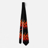 Personalised Diablo Fire Tie Racing Flames ネクタイ (裏面)