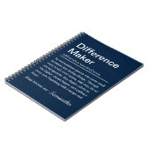 Personalised Difference Maker Definition ノートブック (左側)