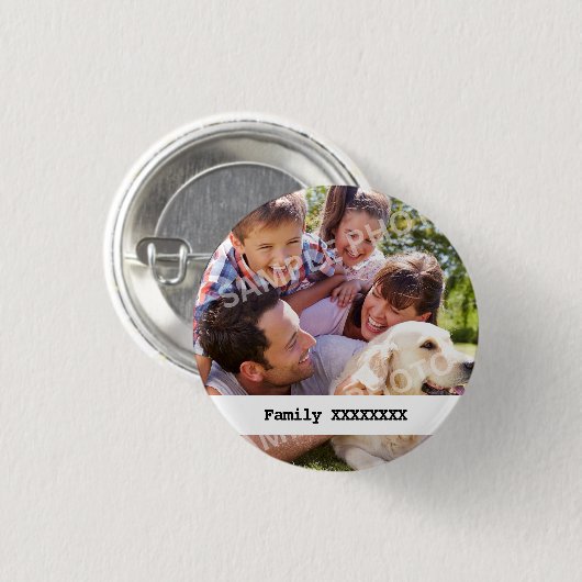 Personalised Family 缶バッジ (正面&裏面)