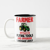 Personalised FARMER 'Mug' ツートーンマグカップ (左)