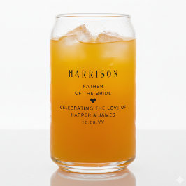 Personalised Father Of The Groom Wedding Party ガラス缶