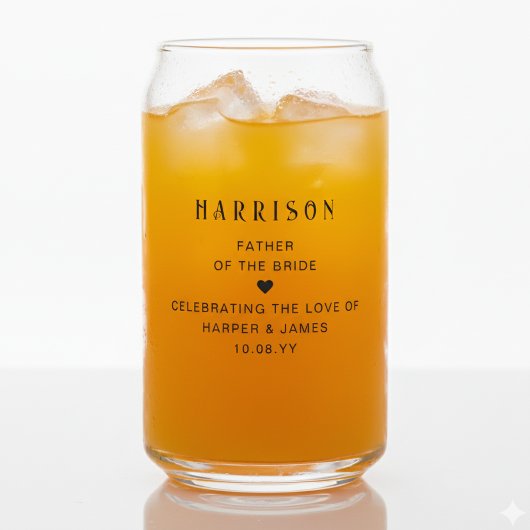 Personalised Father Of The Groom Wedding Party ガラス缶