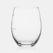 Personalised Father Of The Groom Wedding Party ステムなしワイングラス (左)