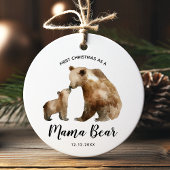Personalised First Christmas as a mother セラミックオーナメント