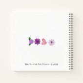 Personalised Floral Birthday Gift add their name ノートブック (裏面)