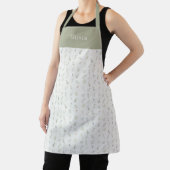 Personalised Floral Botanical Leafs Pattern Apron エプロン (インサイチュ)