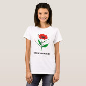 Personalised flower in bloom T-Shirt Tシャツ (正面フル)