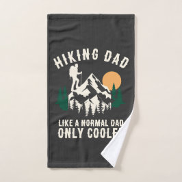 Personalised Funny Hiking Dad Only Cooler  ハンドタオル