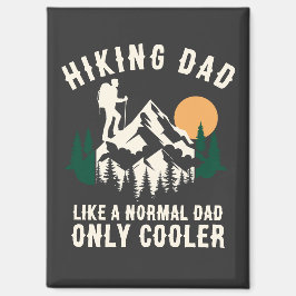 Personalised Funny Hiking Dad Only Cooler  マグネット