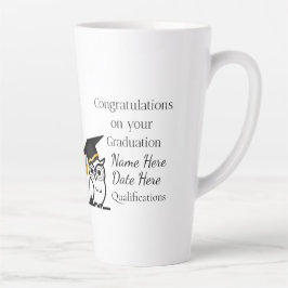 Personalised Graduation Gift for Her – Custom Name カフェラテマグ