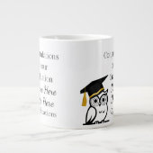 Personalised Graduation Gift for Her – Custom Name ジャンボコーヒーマグカップ (正面)