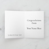 Personalised Graduation Name, Custom Gift for her カード (内部)