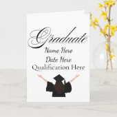 Personalised Graduation Name, Custom Gift for her カード (黄色い花)