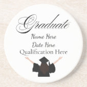 Personalised Graduation Name, Custom Gift for her コースター (正面)