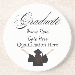 Personalised Graduation Name, Custom Gift for her コースター