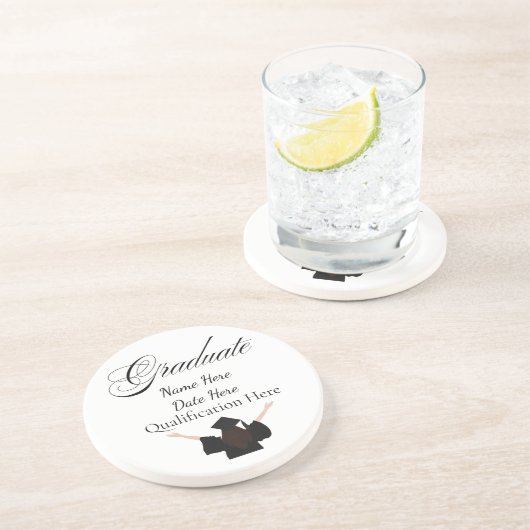 Personalised Graduation Name, Custom Gift for her コースター (側面)