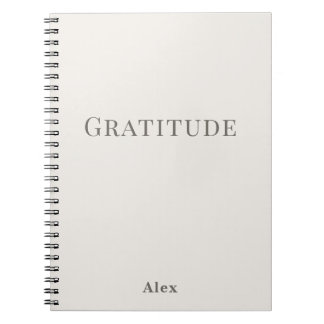 Personalised Gratitude – Minimal Typography ノートブック