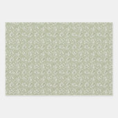 Personalised Green Eucalyptus Wedding  ラッピングペーパーシート (正面2)
