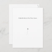 Personalised Grief Mourning Sorry For Your Loss. ポストカード (正面/裏面)