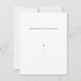 Personalised Grief Mourning Sorry For Your Loss. ポストカード