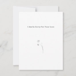 Personalised Grief Mourning Sorry For Your Loss. ポストカード