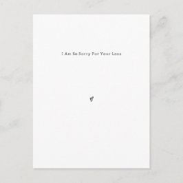 Personalised Grief Mourning Sorry For Your Loss. ポストカード