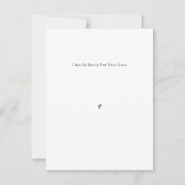 Personalised Grief Mourning Sorry For Your Loss. ポストカード