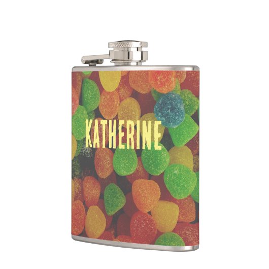 Personalised Gumdrops Candy Quirky フラスク (左)