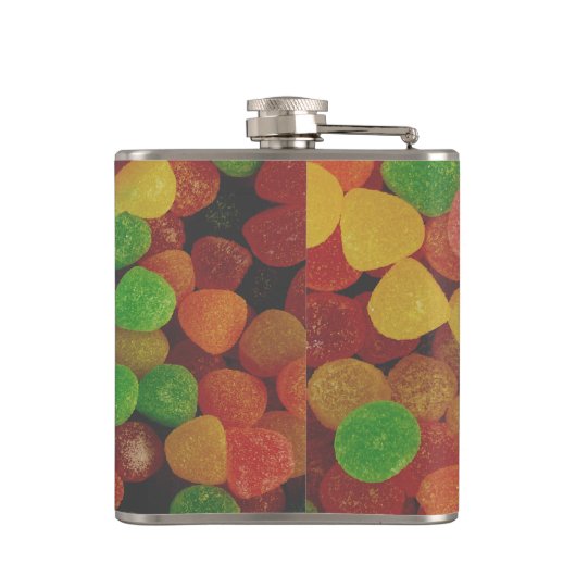 Personalised Gumdrops Candy Quirky フラスク (裏面)