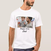 Personalised happy 2026 Dad Photo Tシャツ (正面)
