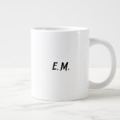 Personalised Initial Minimalist Abstract Line Art ジャンボコーヒーマグカップ (右)