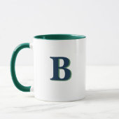 Personalised Initial Mug – Custom Letter Coffee  マグカップ (左)