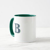 Personalised Initial Mug – Custom Letter Coffee  マグカップ (正面左)