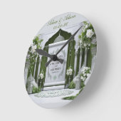 Personalised Islamic Bridal Wall Clock ラウンド壁時計 (傾斜)