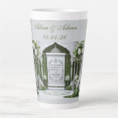 Personalised Islamic Wedding カフェラテマグ (正面)