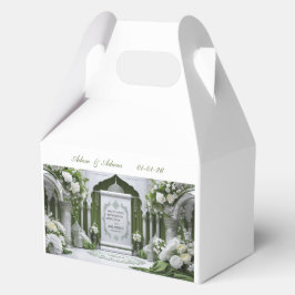 Personalised  Islamic Wedding Favor Box. フェイバーボックス