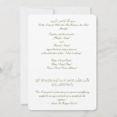 Personalised Islamic Wedding Invitation 招待状 (裏面)