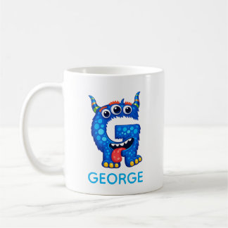 Personalised Kids Funny Monstrers Mug, Kids gifts  コーヒーマグカップ