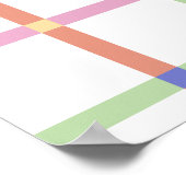 Personalised Kids name wall art gift ポスター (角)