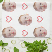 Personalised Kitchen Decor Any Face Family Friends キッチンタオル (折り畳み)